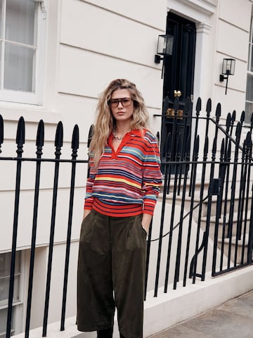 Wide Leg Pantalon à pince Next en vert