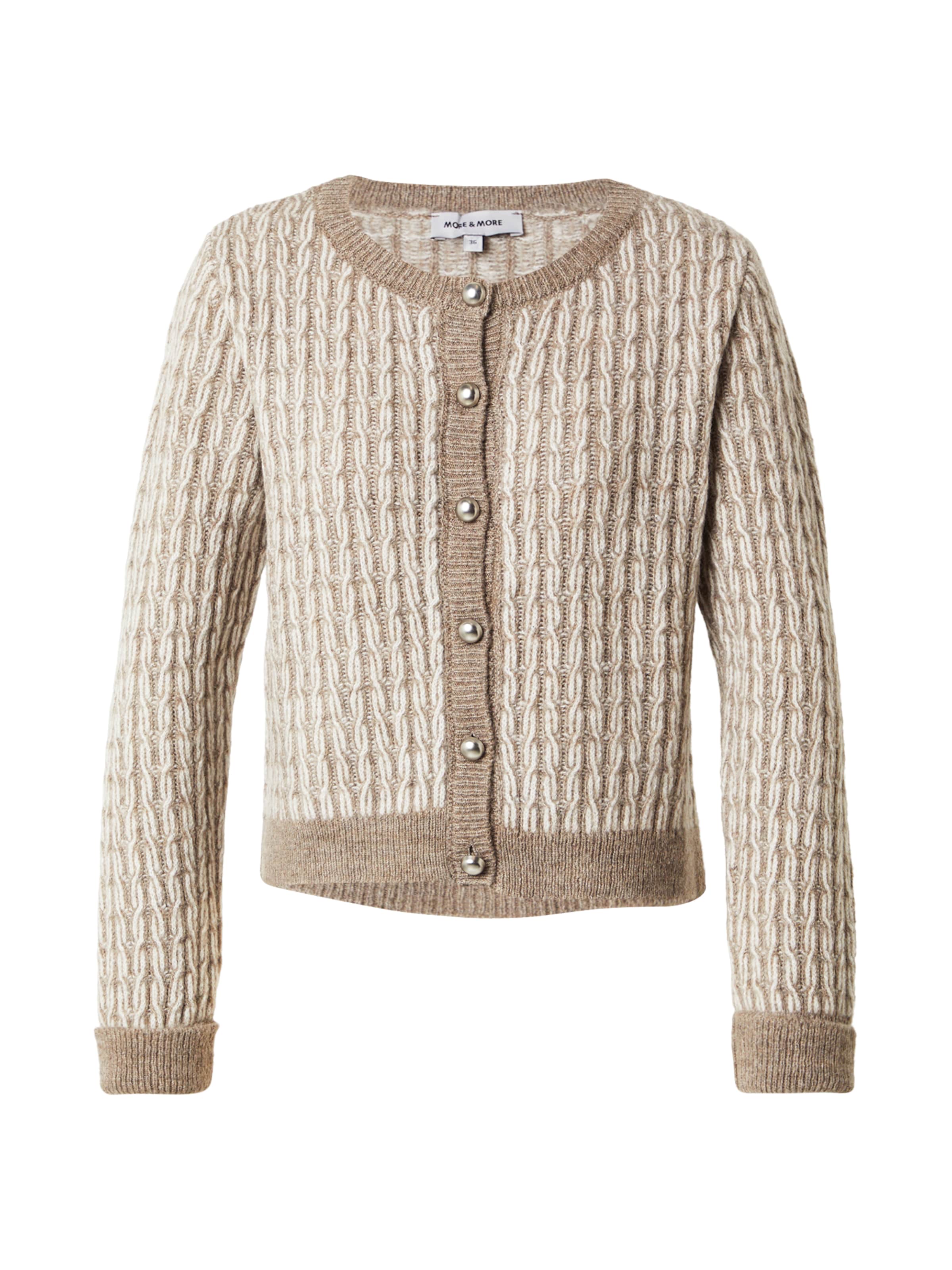 MORE & MORE Kardigan – béžová: přední strana