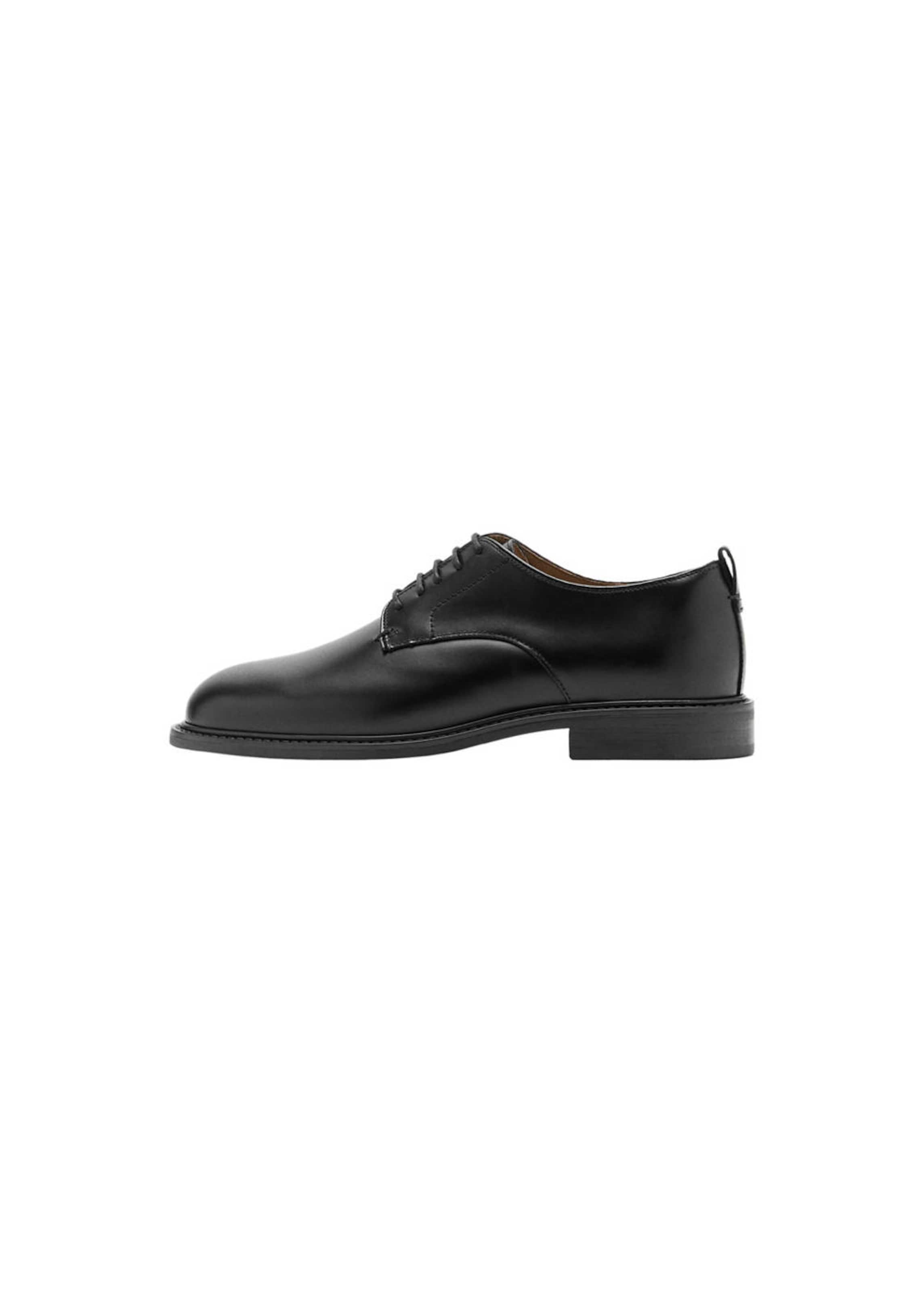 MANGO MAN Lace-Up Shoes 'Blulea' in Black: front
