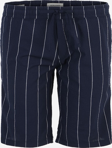 Jack & Jones Plus Regular Trousers 'JEFF' in Blue: front