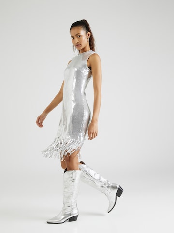 Derhy Cocktail Dress 'DALILA' in Silver