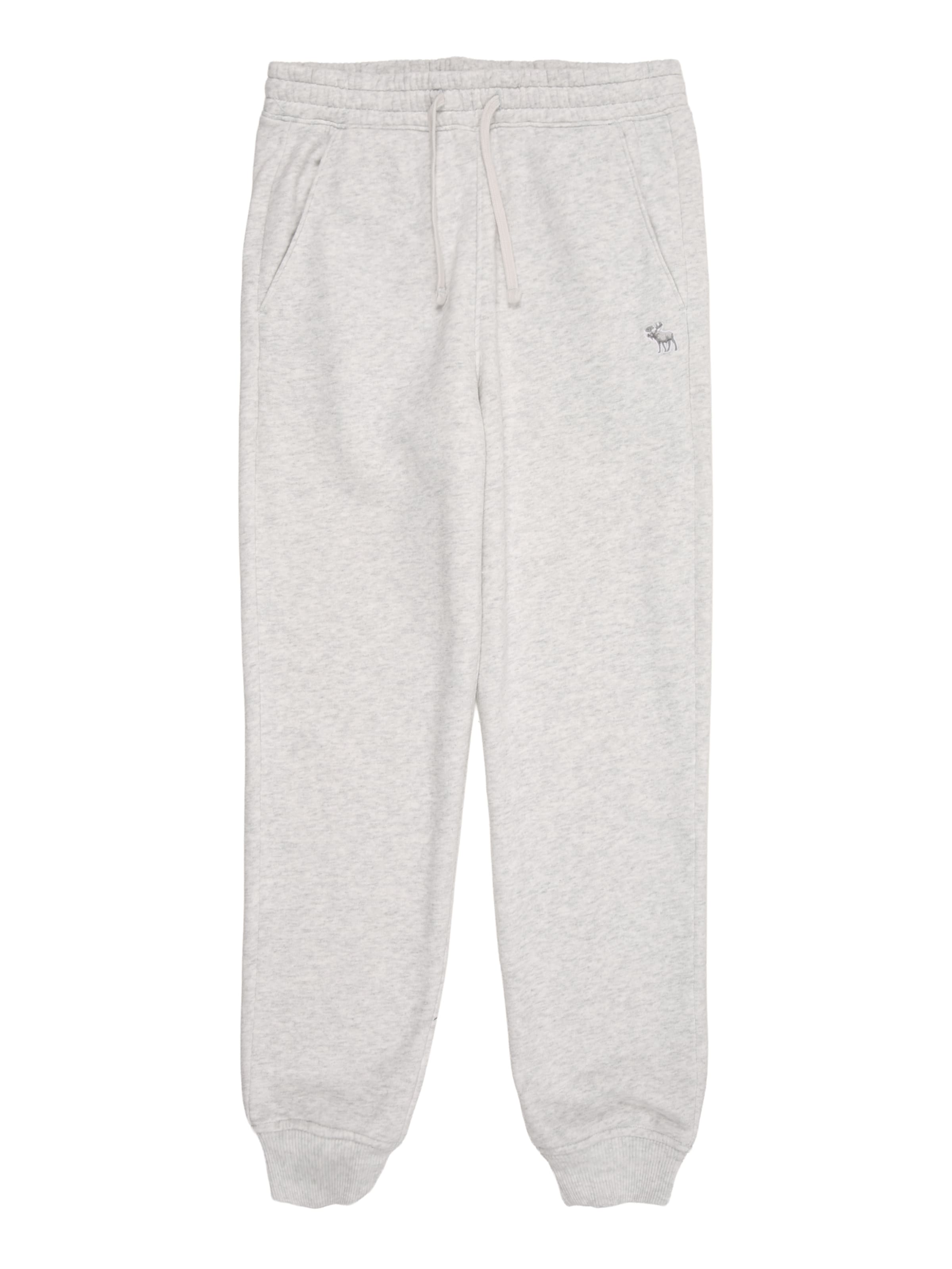 pilka Abercrombie & Fitch Siaurėjantis Kelnės: priekis