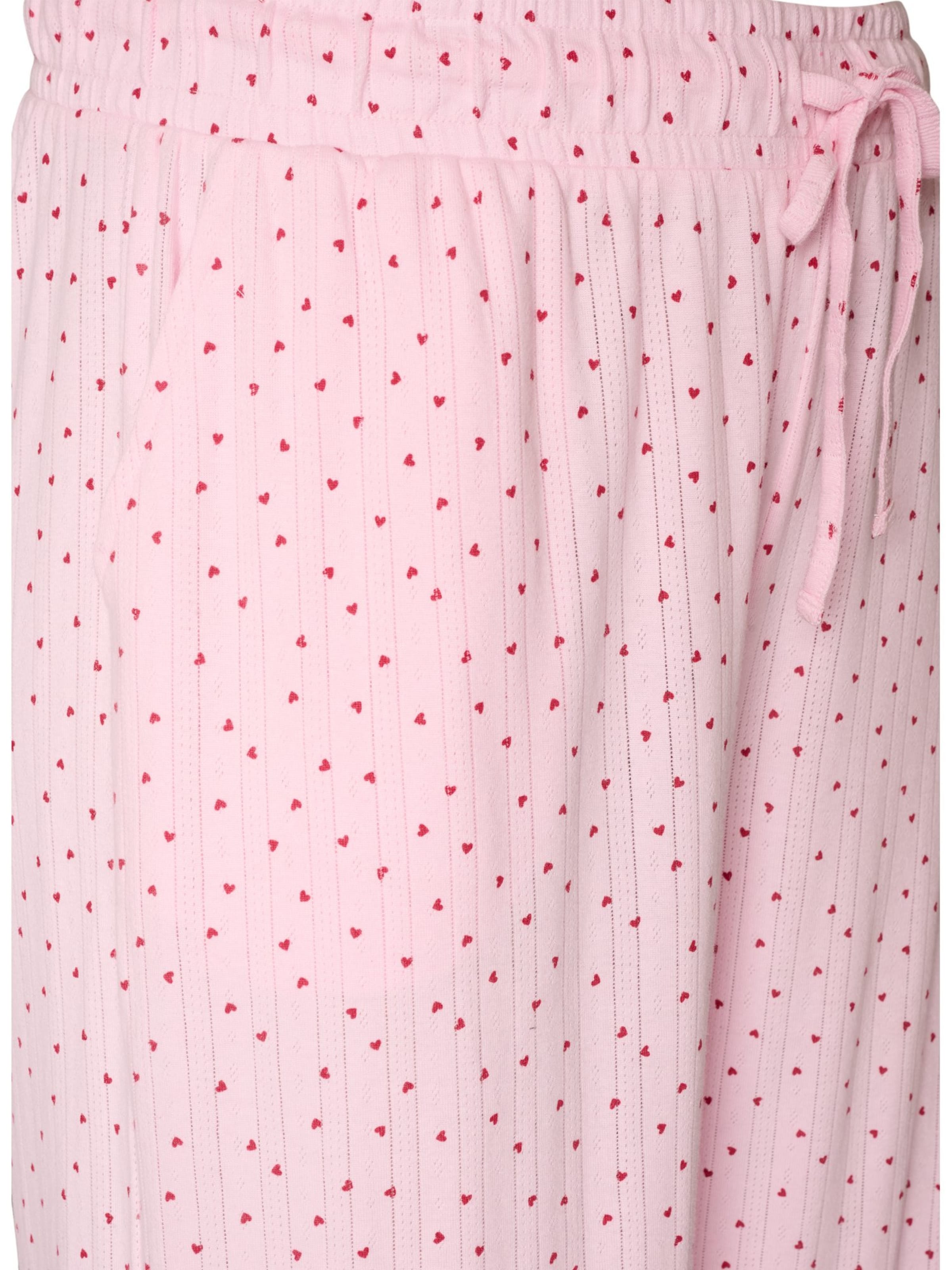Zizzi Pyjamahose 'MPOINTY' in Pink