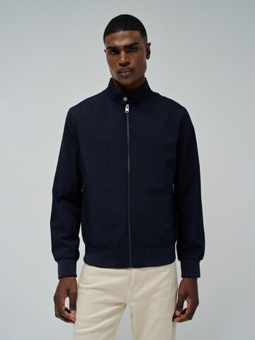 Salsa Jeans Tussenjas in Blauw: voorkant