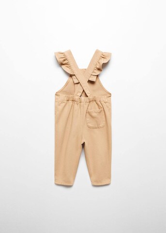 MANGO KIDS Regular Hängselbyxa 'Emille' i beige