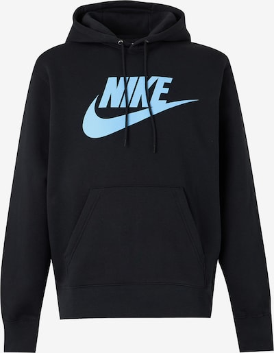 XS dydžio Megztinis be užsegimo 'CLUB' iš Nike Sportswear, spalva – dangaus žydra / juoda, Prekių apžvalga