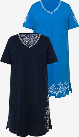 Ulla Popken Ночная рубашка в Синий: спереди