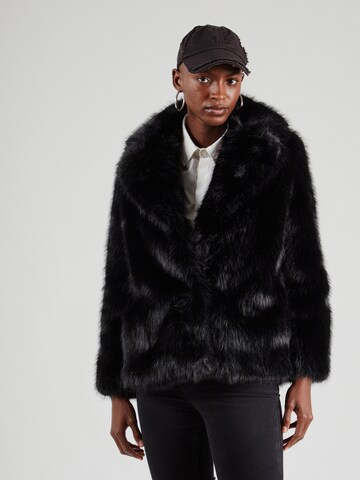 Veste mi-saison 'FOURRURES' The Kooples en noir : devant