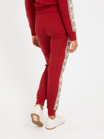 GUESS Tapered Workout Pants 'Britney' in Red