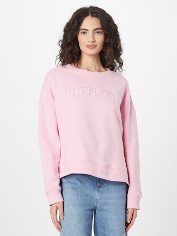 TOMMY HILFIGER Mikina – pink: přední strana