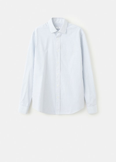 MANGO MAN Button Up Shirt 'Playr' in Light blue / White, Item view