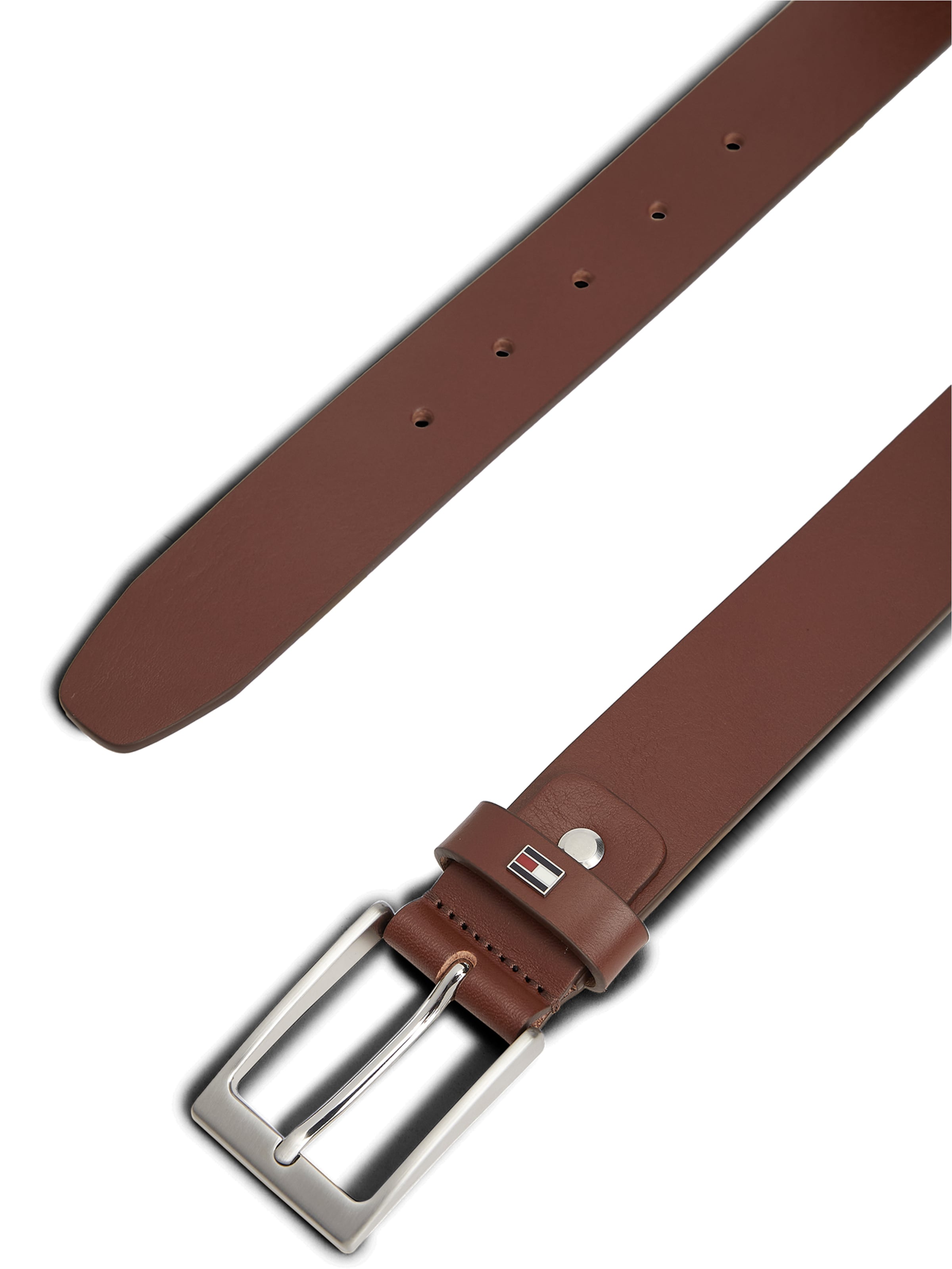 TOMMY HILFIGER Bälte 'LAYTON' i brun