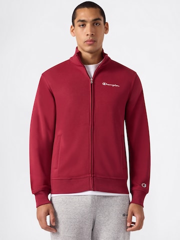 Champion Кофта на молнии в Красный: спереди