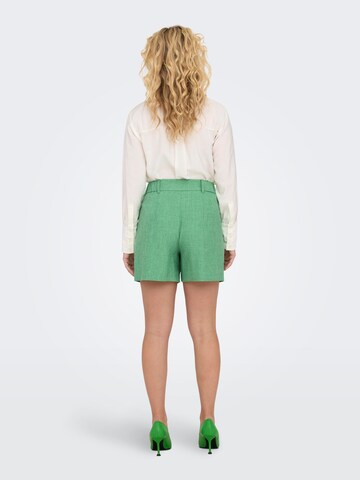 ONLY Loose fit Pleat-Front Pants 'LINDA' in Green