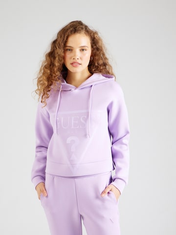 GUESS Sweatshirt 'ALISA' in Purple: front