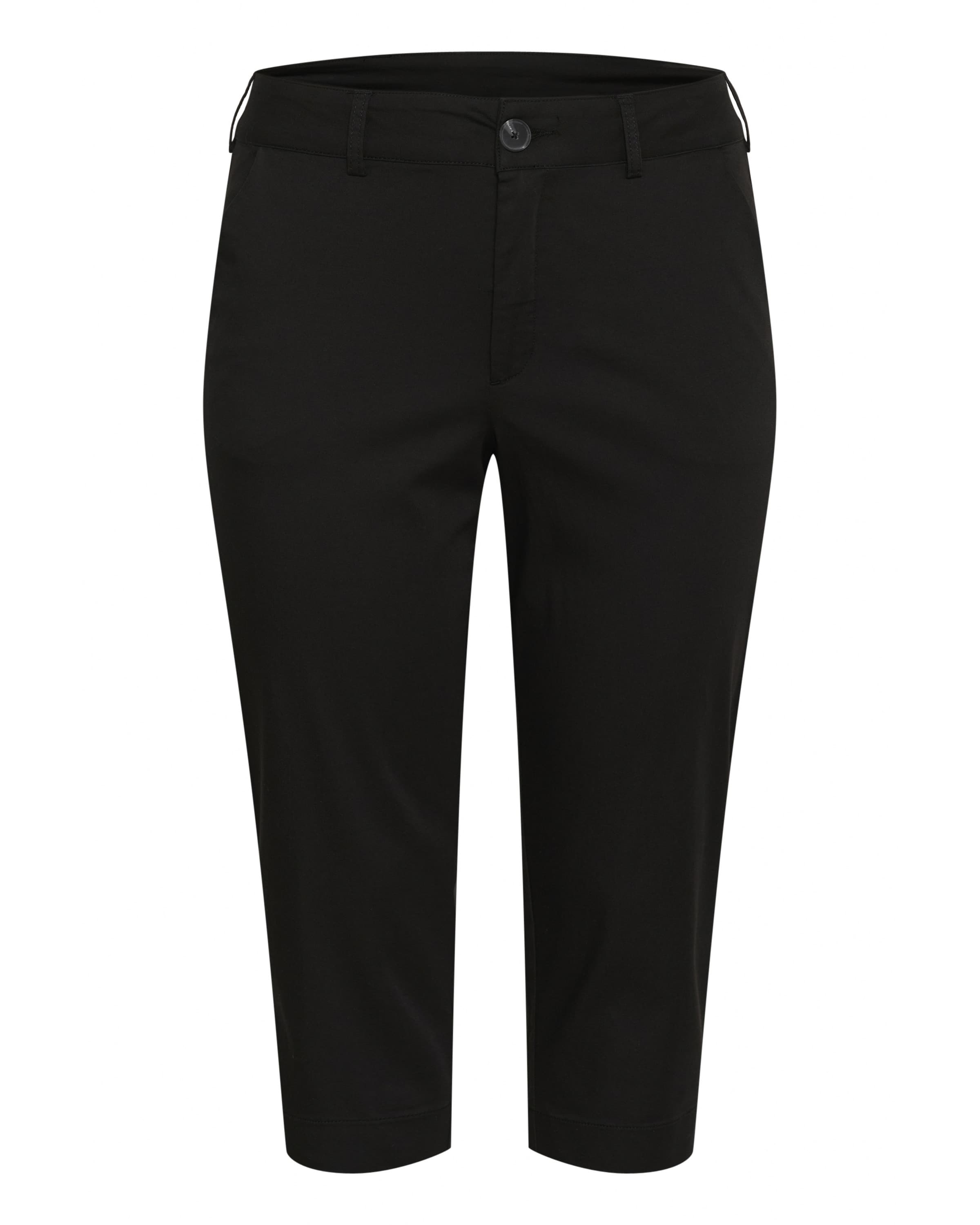 KAFFE CURVE regular Bukser 'Leana' i sort: forside