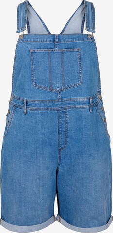 Zizzi Regular Jean Overalls 'JEVLIA' in Blue: front