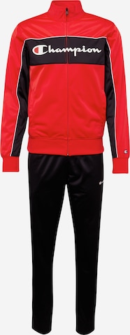 Champion Authentic Athletic Apparel Trainingspak in Rood: voorkant