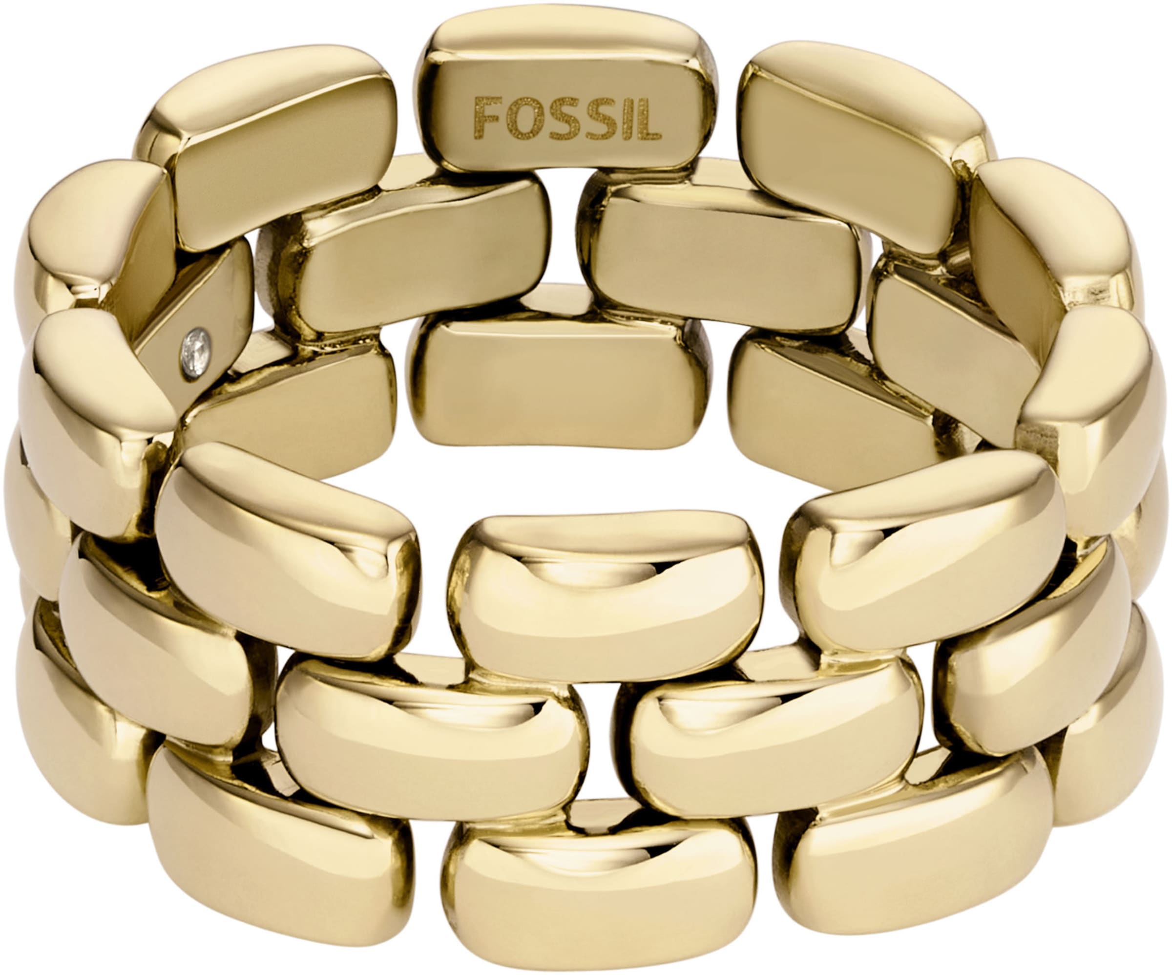 FOSSIL Ring in Gold: front