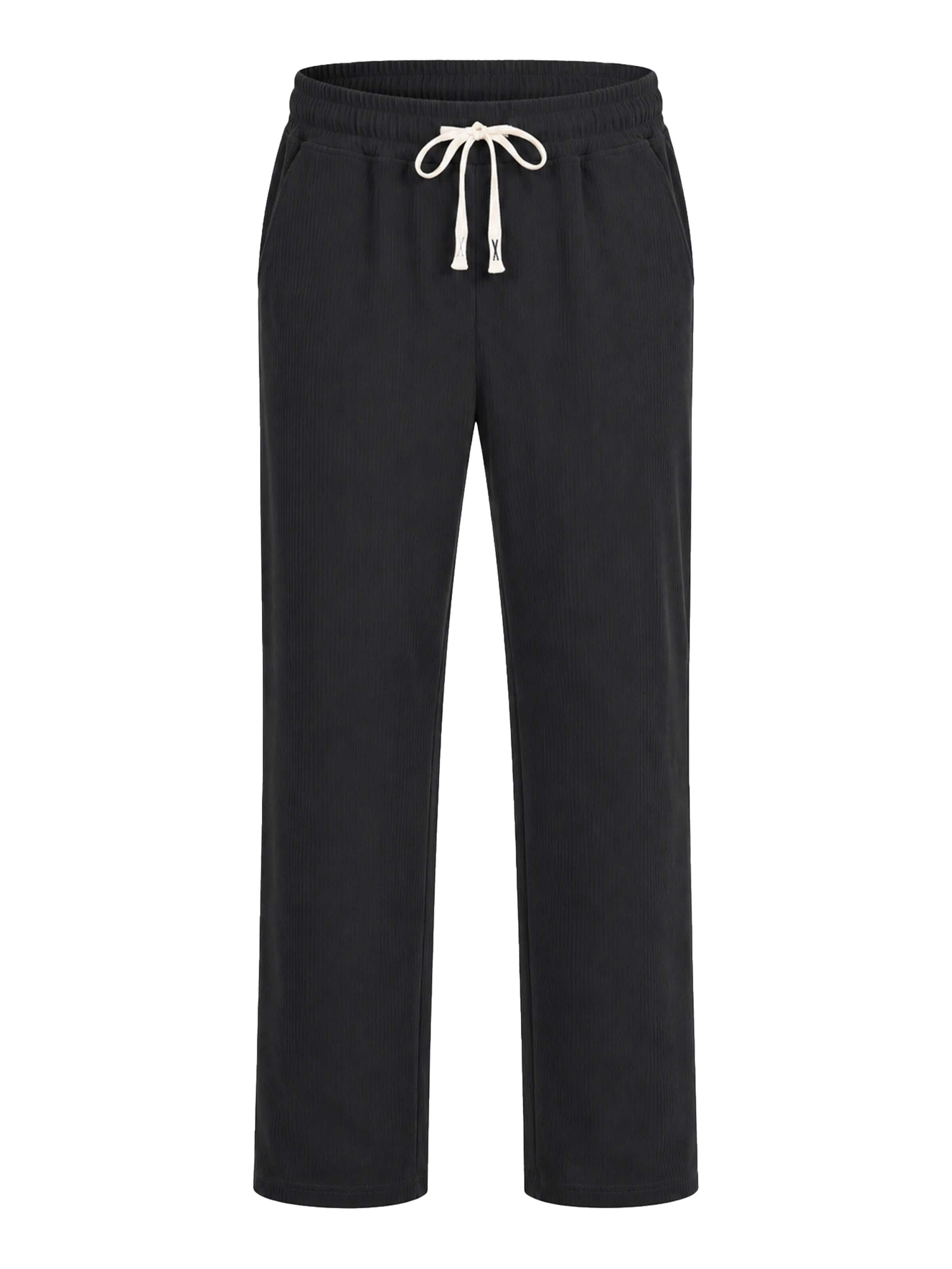 YAGESHARK Regular Pants 'Jogginghose Herren' in Black: front