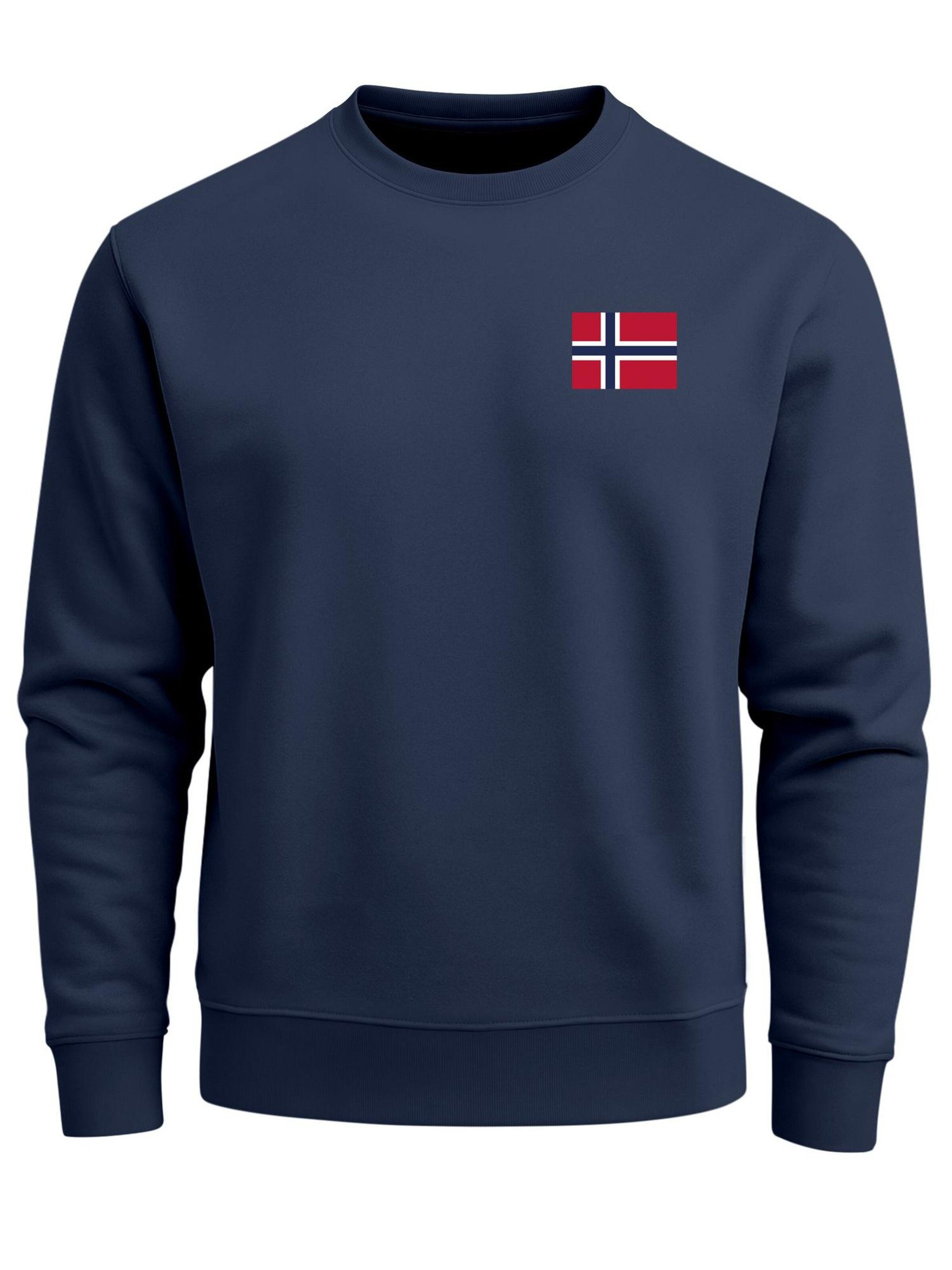 Neverless Sweatshirt 'Norwegen'‌‌‌‌‌‌‌‌‌‌ in Blau: Vorderseite