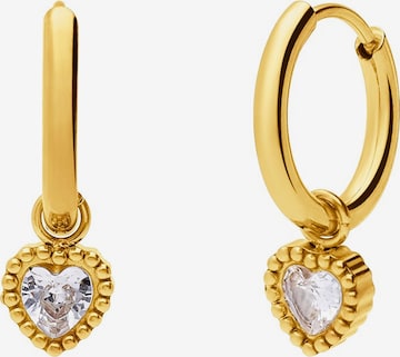 Lucardi Ohrringe in Gold: Vorderseite