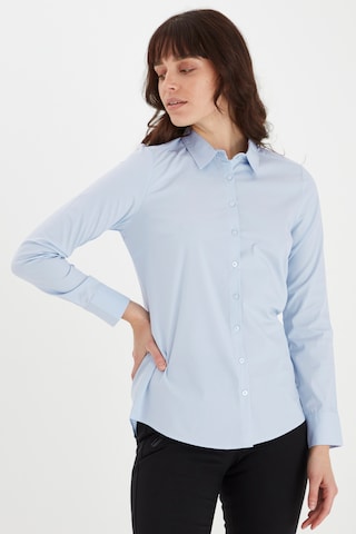 Fransa Blouse in Blue: front