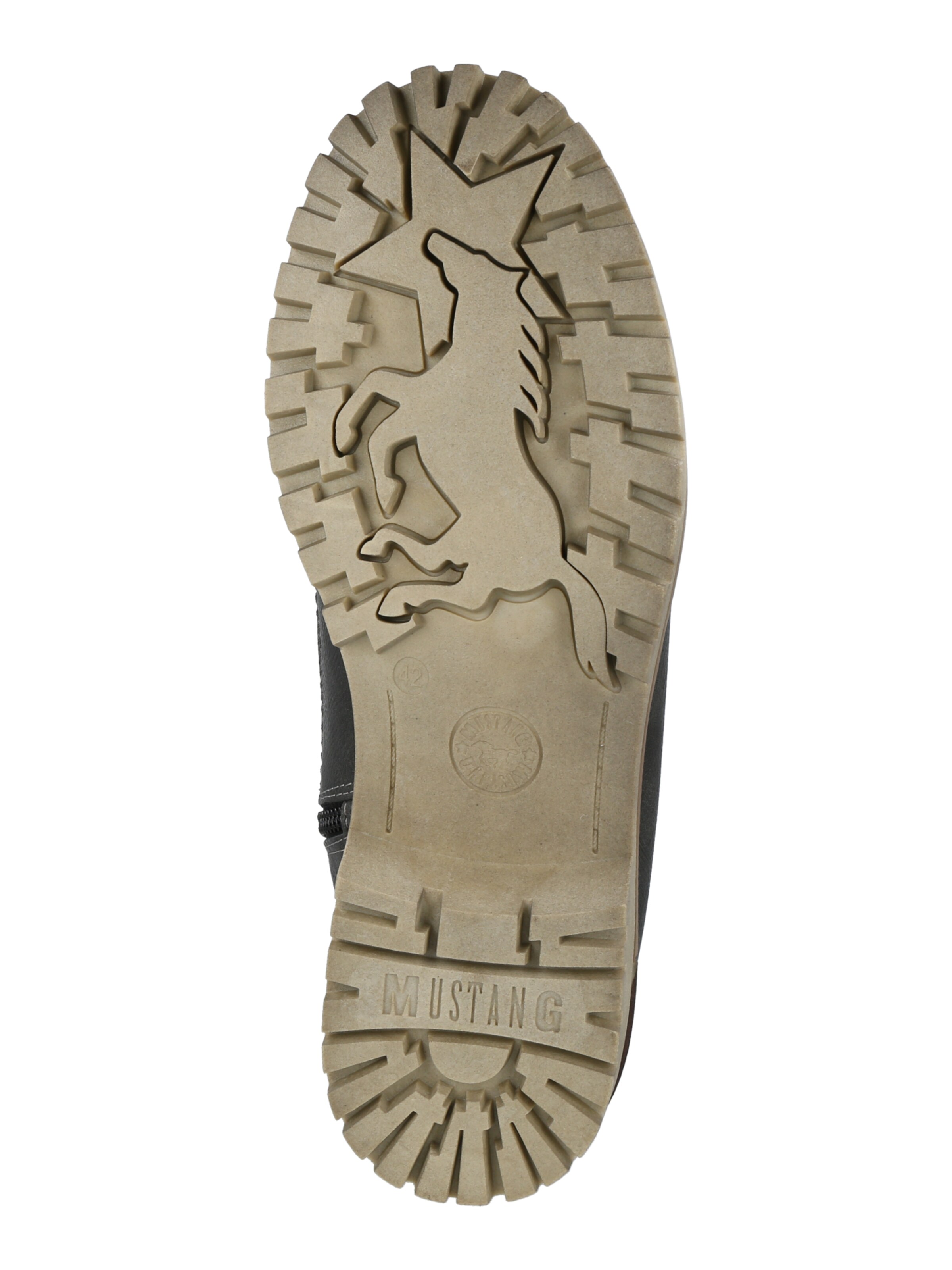 MUSTANG Fűzős csizma - szürke