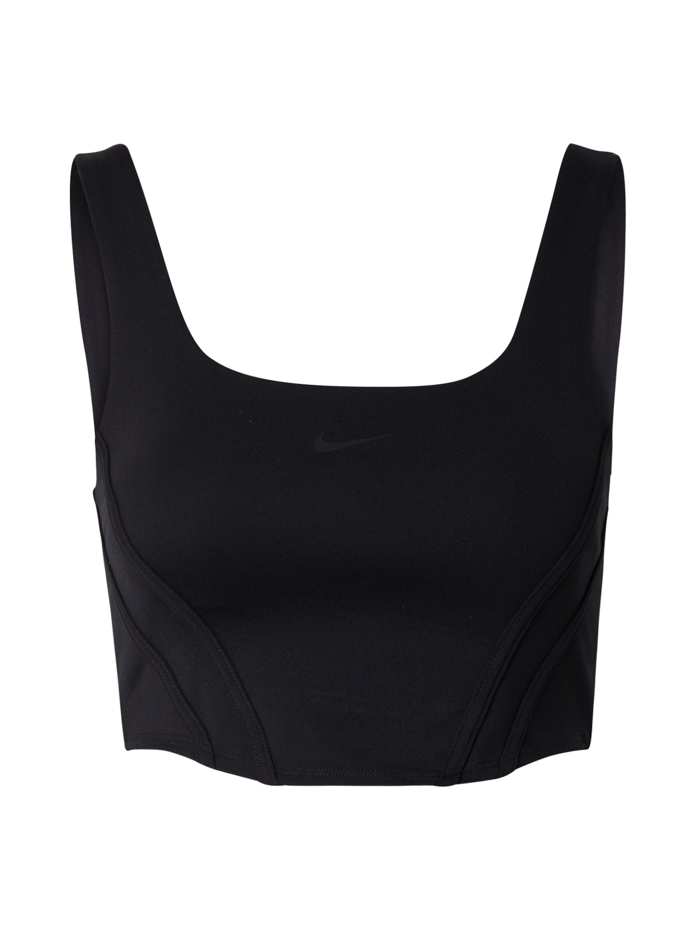 melns NIKE Sporta krūšturis: no priekšpuses