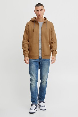 11 Project Zip-Up Hoodie 'Rob' in Brown