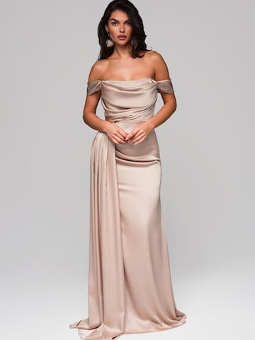 Ombre Evening dress in Beige: front