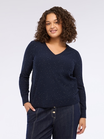 Fiorella Rubino Trui in Blauw: voorkant