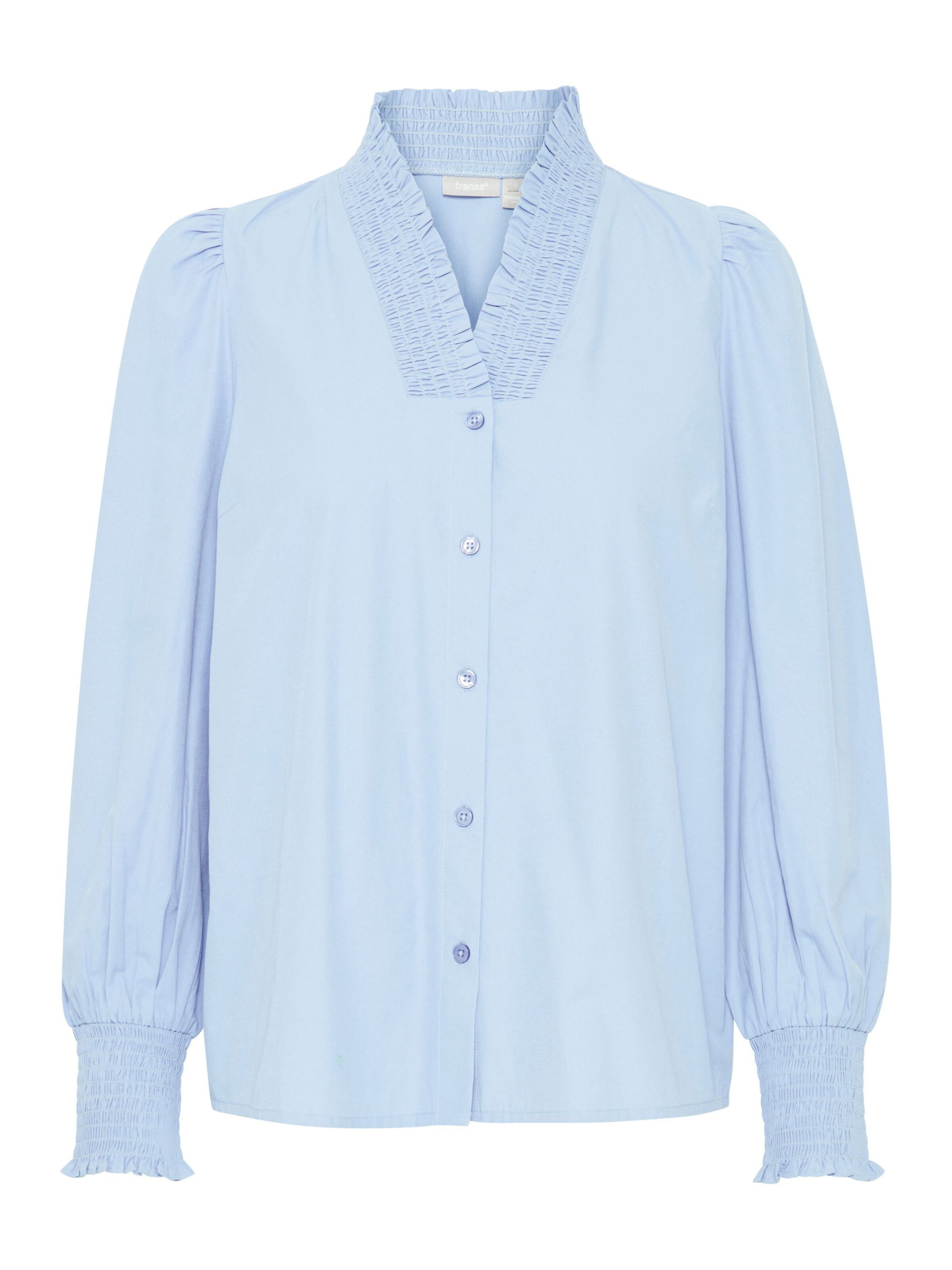 Fransa Blouse 'Pops' in Blue: front