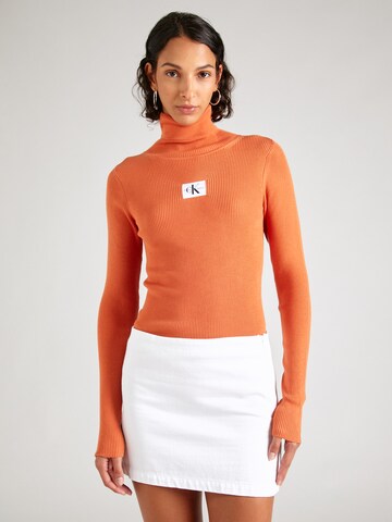 Pullover di Calvin Klein Jeans in arancione: frontale