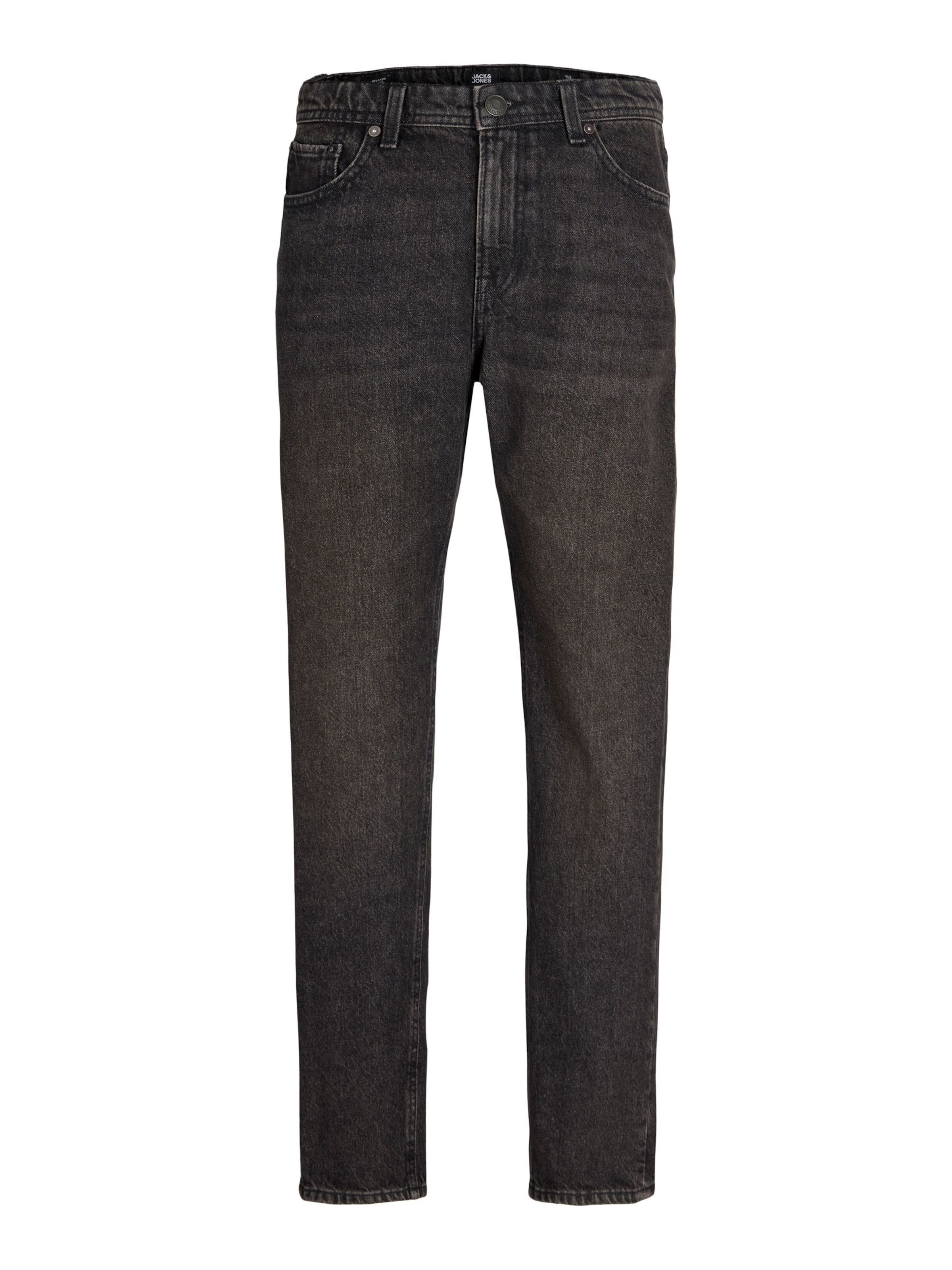 Jack & Jones Junior Regular Jeans 'JJIChris  JJCrew' in Schwarz: Vorderseite