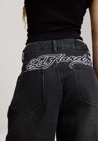 Wide Leg Jean Ed Hardy en noir