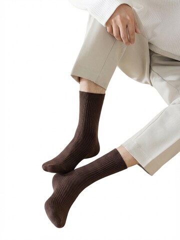 Millo Socks 'Cosy Steps' in Brown