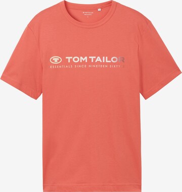 T-Shirt TOM TAILOR en orange : devant