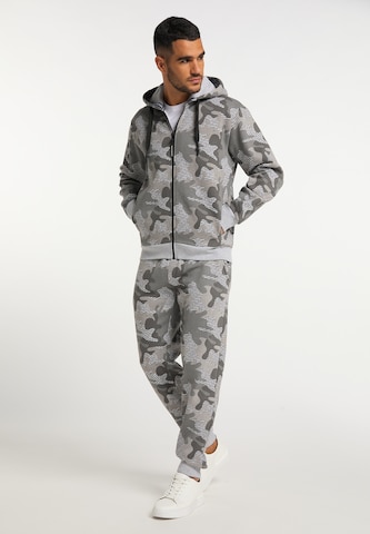 BRUNO BANANI Zip-Up Hoodie 'Murphy' in Grey