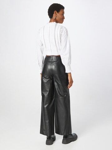 Wide leg Pantaloni 'Iliya' di Lovechild 1979 in nero