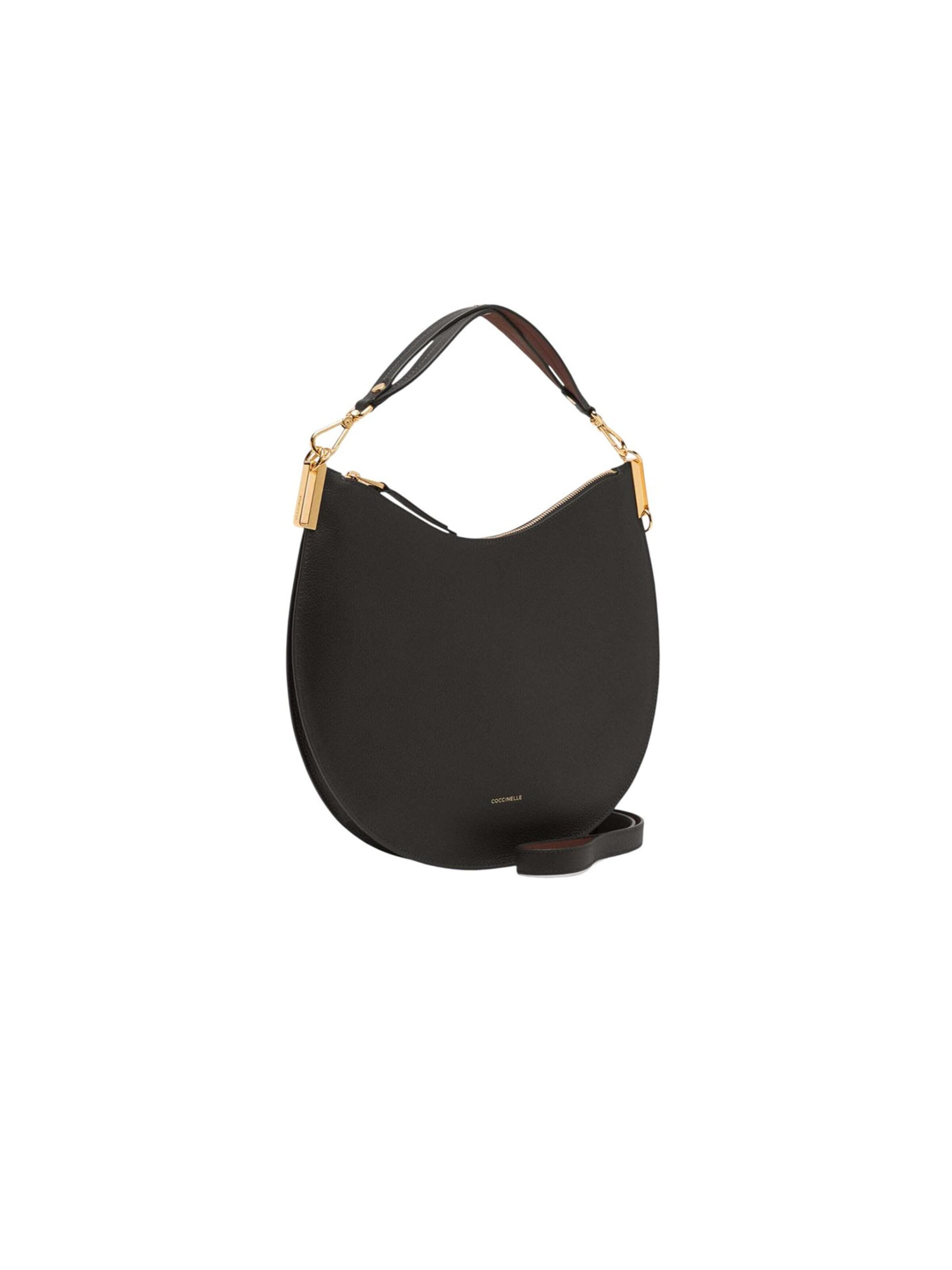 Coccinelle - Bolso de mano 'Coccinelle Sunup Handbag Double Grainy Leather' en negro
