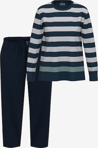 Ammann Pyjama 'Night & Home' in Blau: Vorderseite