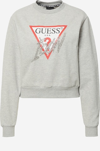 Sweat-shirt GUESS en gris : devant