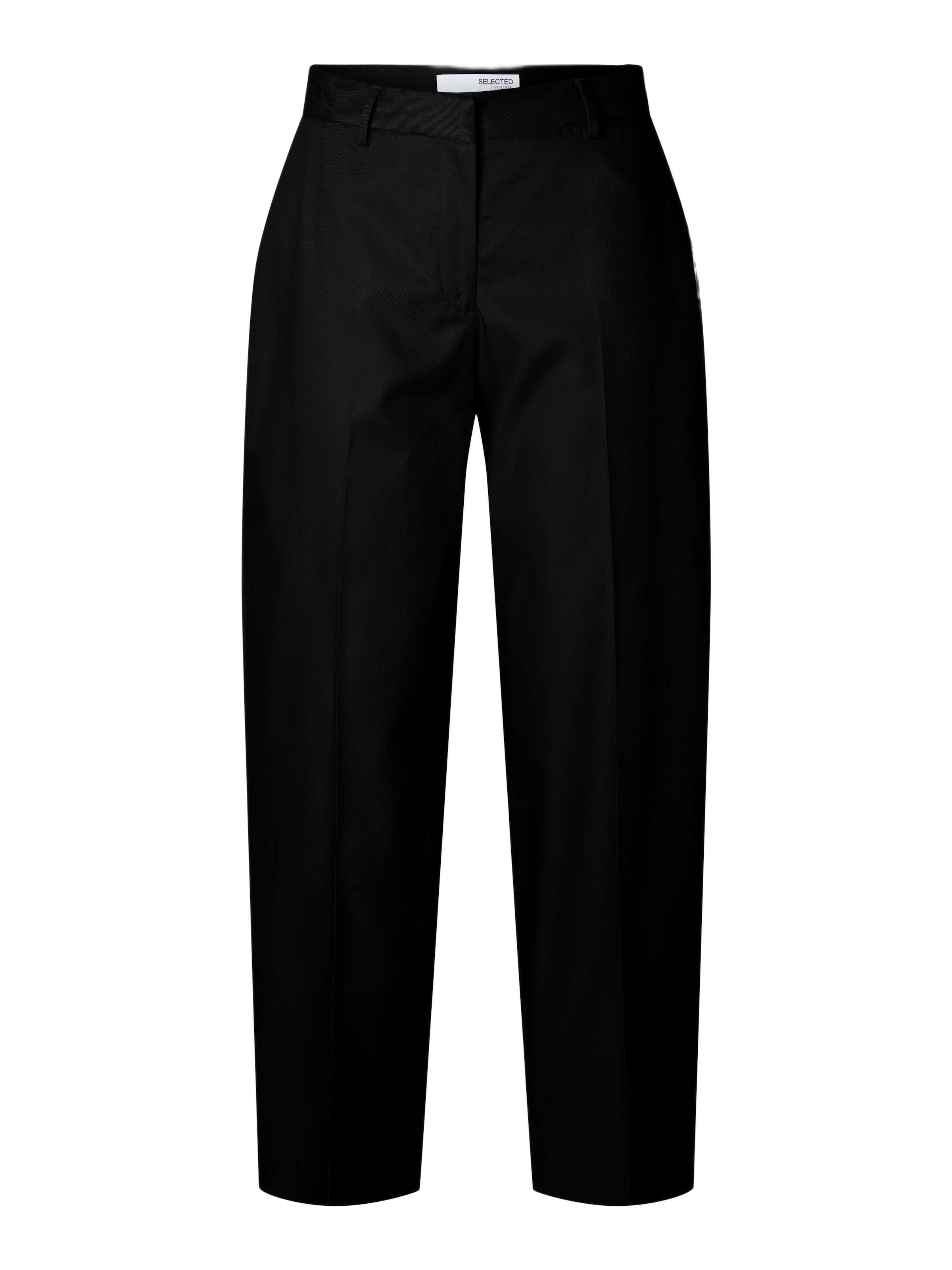 Pantalon à plis SELECTED en noir : devant