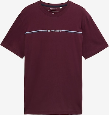 T-Shirt TOM TAILOR en rouge : devant