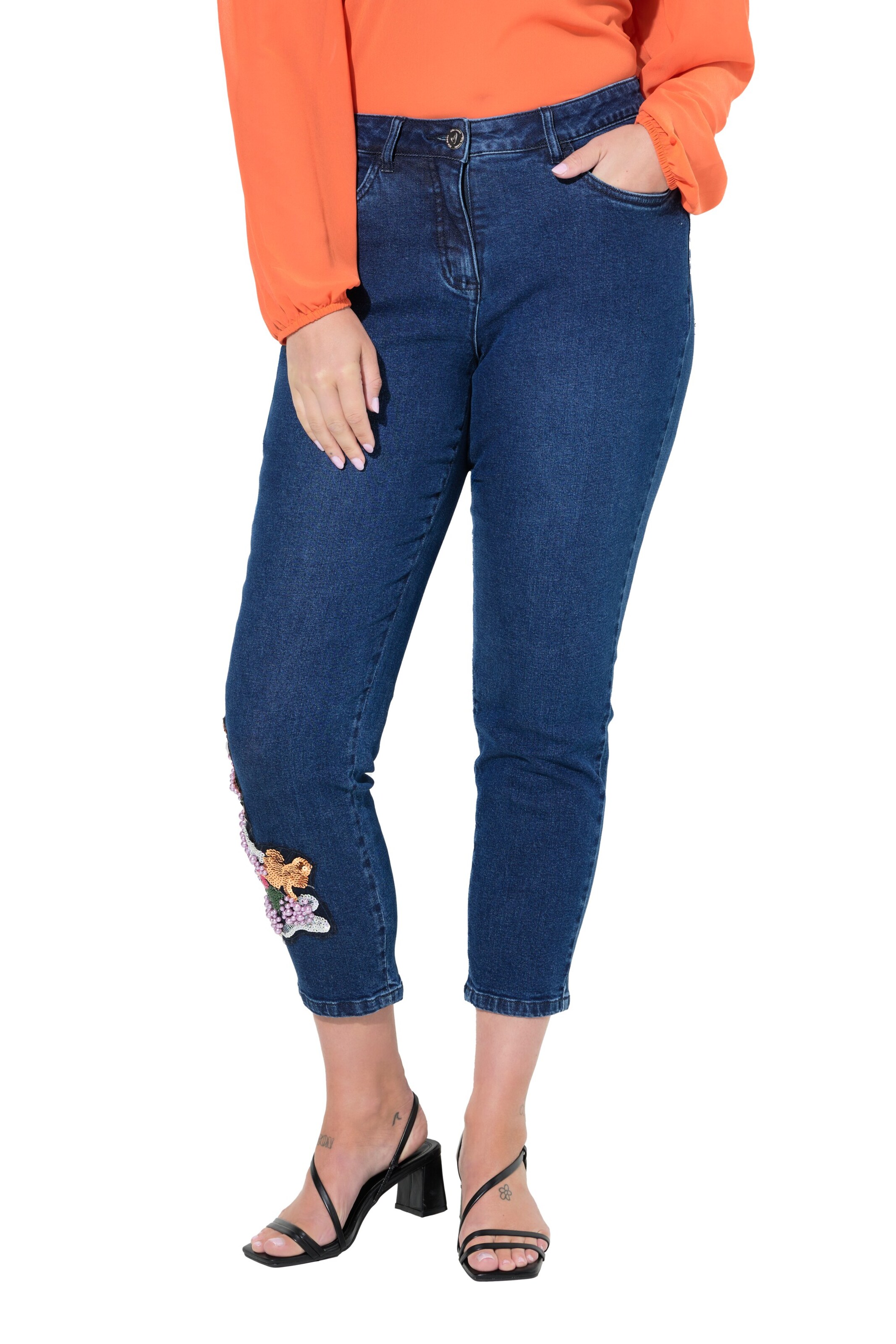 Coupe slim Jean MIAMODA en bleu : devant