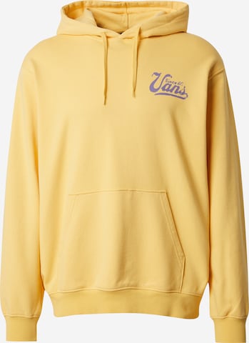 VANSSweater majica 'WAFFLE' - žuta boja: prednji dio