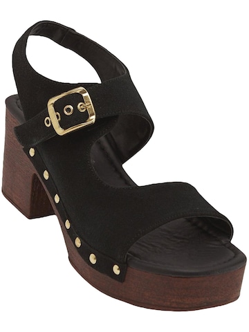 Limoya - Sandalias 'Cleo' en negro: frente