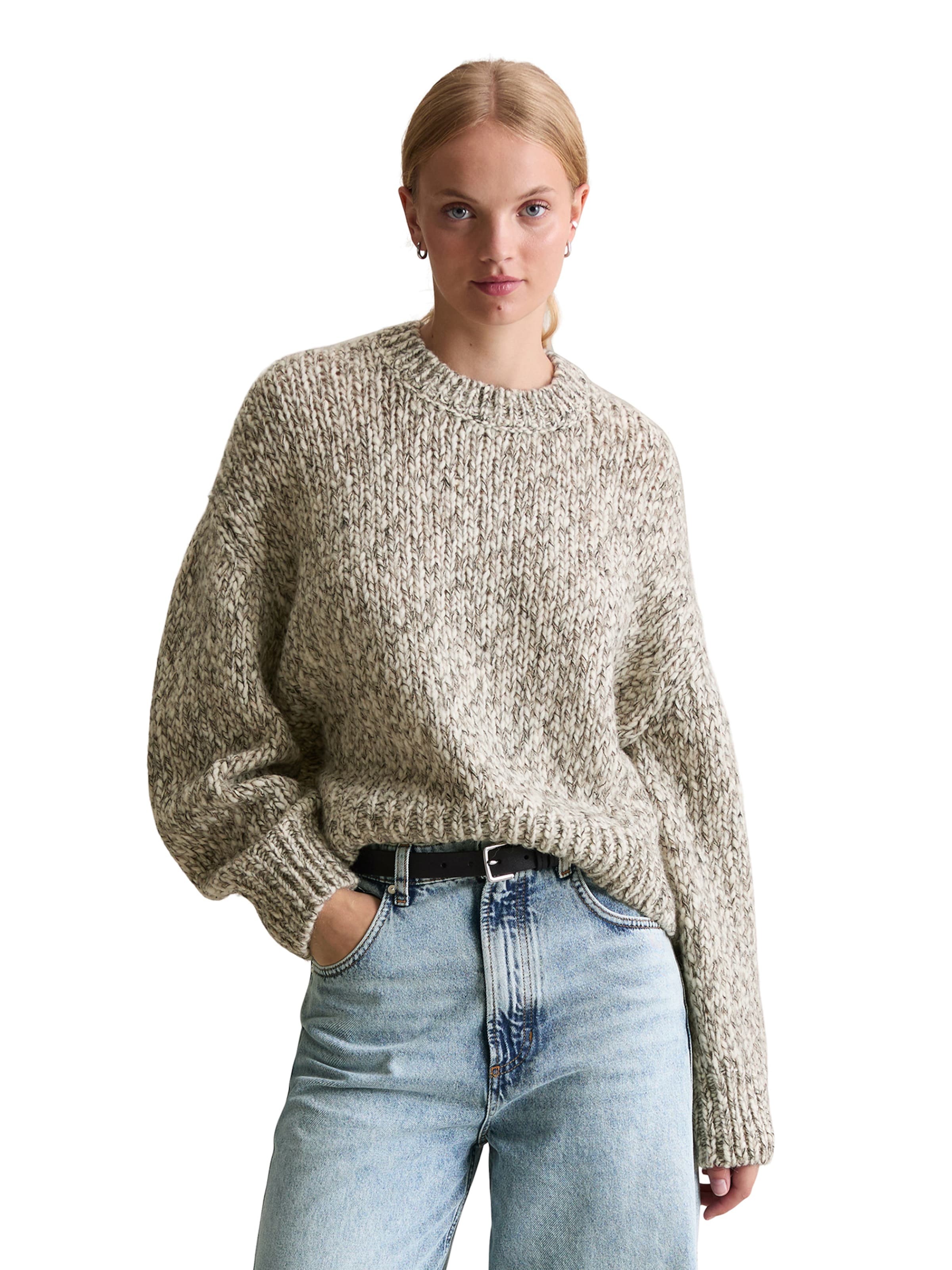 Marc O'Polo DENIM Свитер оверсайз в Коричневый: спереди