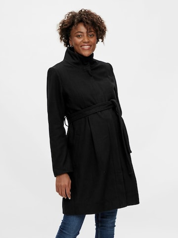 MAMALICIOUS Between-Seasons Coat in Black: front